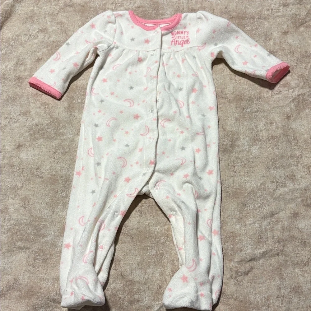 Carter's Pink and White Baby Onesie